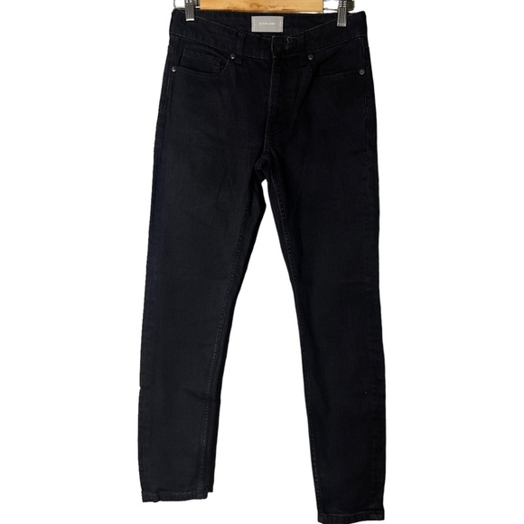Everlane Mid Rise Black Ankle Stretch Denim Jeans Size 26 - Picture 2 of 8